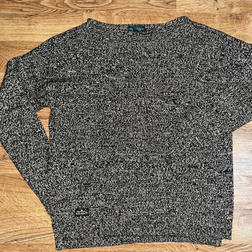 Ralph Lauren Sweater Womens Large Brown Marled Classic Knit LRL  Lauren Jeans Co